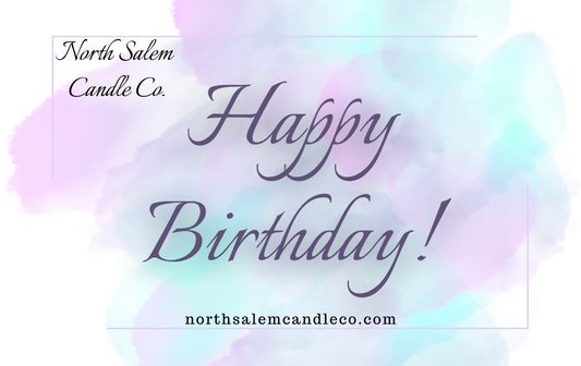 North Salem Candle Co. Gift Card - Happy Birthday! Style 1