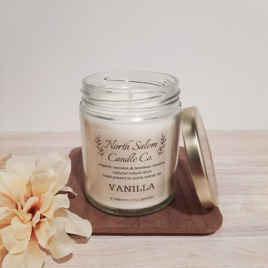 Vanilla Candles | Non-Toxic Organic Beeswax and Coconut Wax Blend Candles